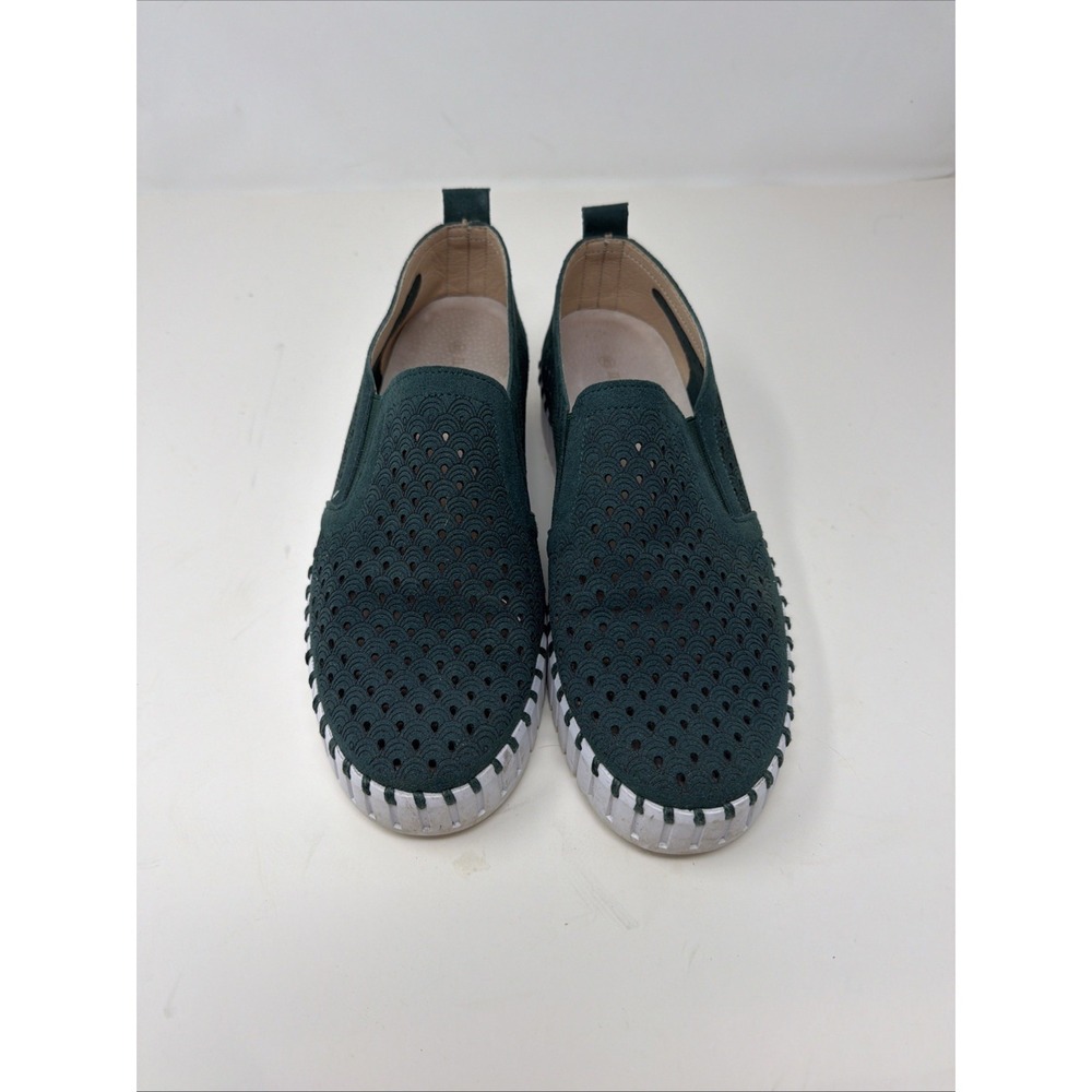 Ilse Jacobsen Tulip Green Platform Slip-on Shoe Women's EU sizes 40